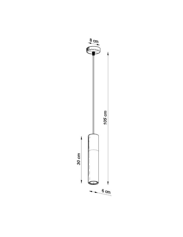 Pendant lamps - Sollux BORGIO 1 pendant lamp white SL.0647 - product kolory-swiatla.pl 4