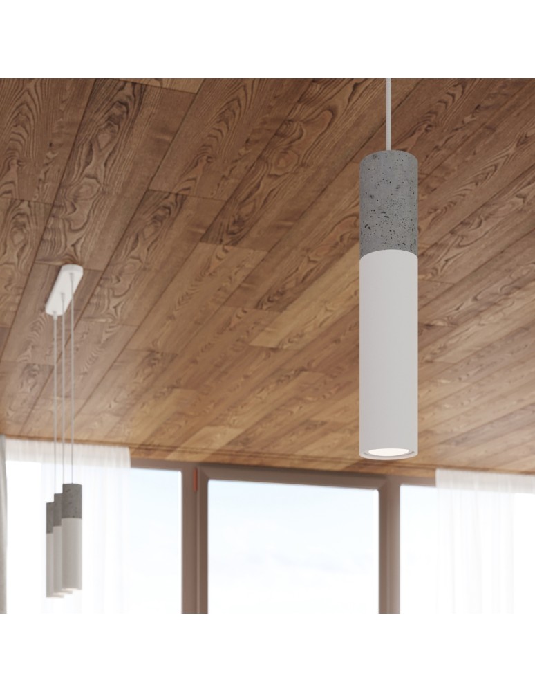 Pendant lamps - Sollux BORGIO 1 pendant lamp white SL.0647 - product kolory-swiatla.pl 8