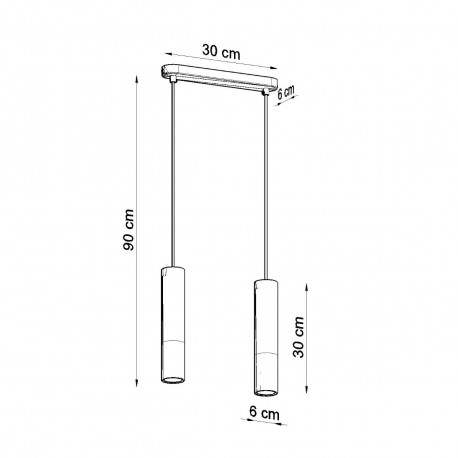 Sollux Lampa wisząca BORGIO 2 biały SL.0648