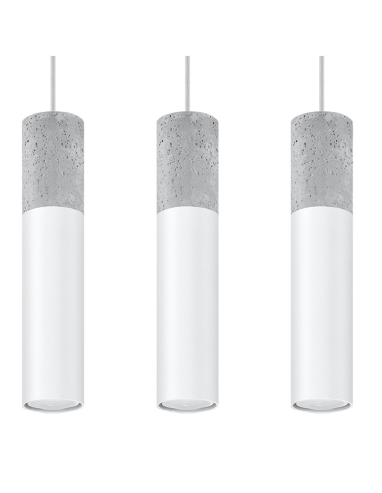 Sollux Lampa wisząca BORGIO 3L biały SL.0649