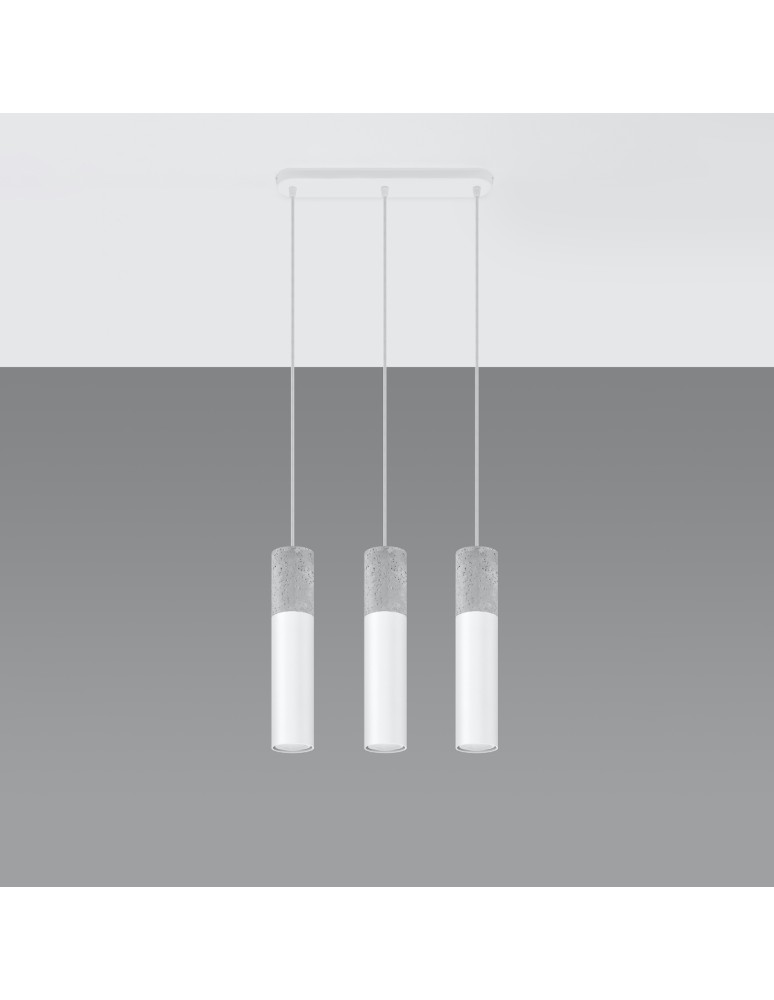 Sollux Lampa wisząca BORGIO 3L biały SL.0649