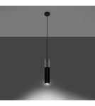 Sollux Lampa wisząca BORGIO 1 czarny SL.0650 Sollux Lampa wisząca BORGIO 1 czarny SL.0650