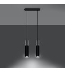 Pendant lamps - Sollux BORGIO 2 pendant lamp black SL.0651 - product 3