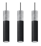 Pendant lamps - Sollux BORGIO 3L pendant lamp black SL.0652 - product 1