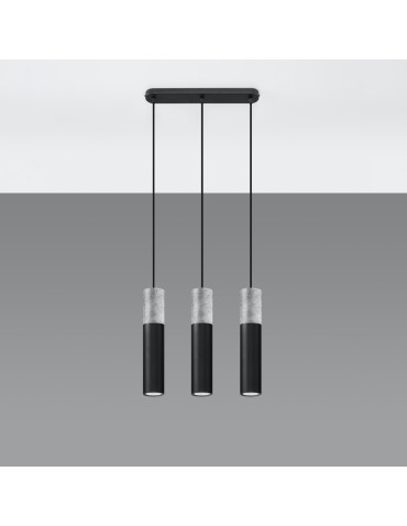 Sollux BORGIO 3L pendant lamp black SL.0652 - product 2