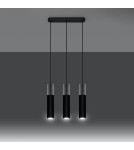 Pendant lamps - Sollux BORGIO 3L pendant lamp black SL.0652 - product 3