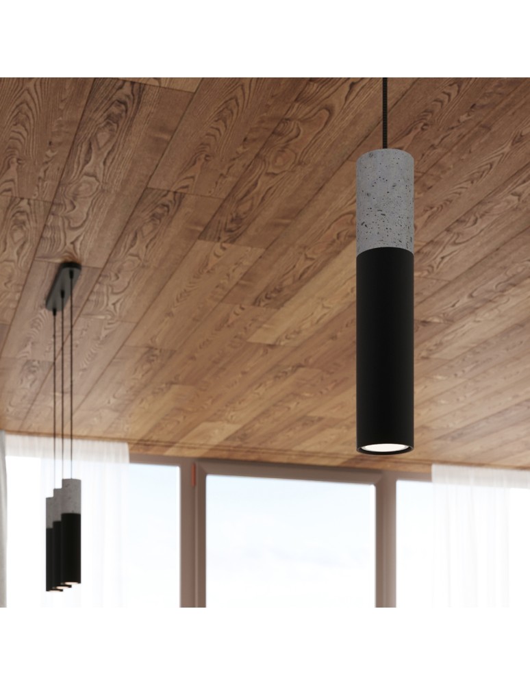 Pendant lamps - Sollux BORGIO 3L pendant lamp black SL.0652 - product kolory-swiatla.pl 8