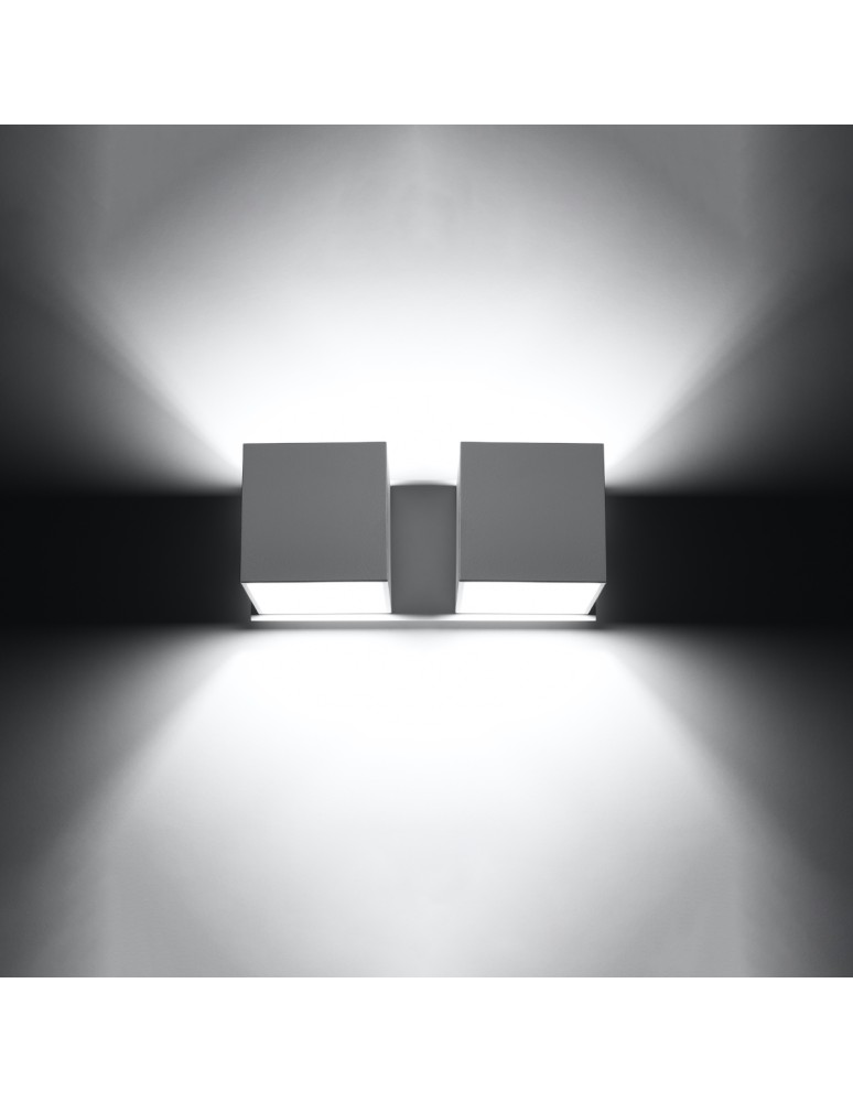Wall lamps - Sollux Wall lamp QUAD 2 white SL.0656 - product kolory-swiatla.pl 3