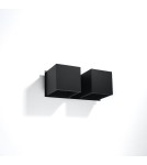 Wall lamps - Sollux QUAD 2 wall lamp black SL.0657 - product 2