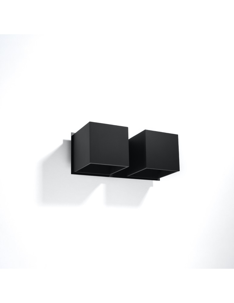 Wall lamps - Sollux QUAD 2 wall lamp black SL.0657 - product kolory-swiatla.pl 2