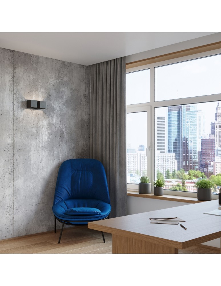 Wall lamps - Sollux QUAD 2 wall lamp black SL.0657 - product kolory-swiatla.pl 7