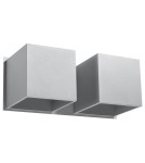 Wall lamps - Sollux Wall lamp QUAD 2 gray SL.0658 - product 1