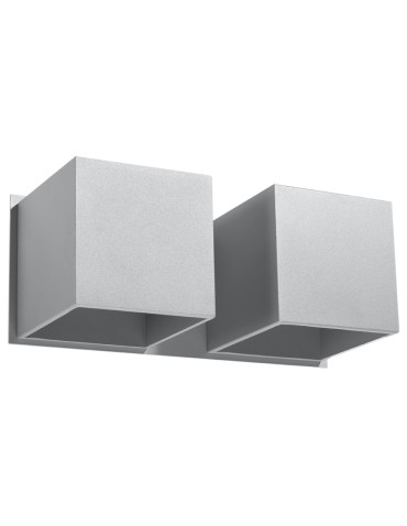 Sollux Wall lamp QUAD 2 gray SL.0658