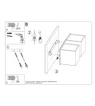 Wall lamps - Sollux Wall lamp QUAD 2 gray SL.0658 - product 6