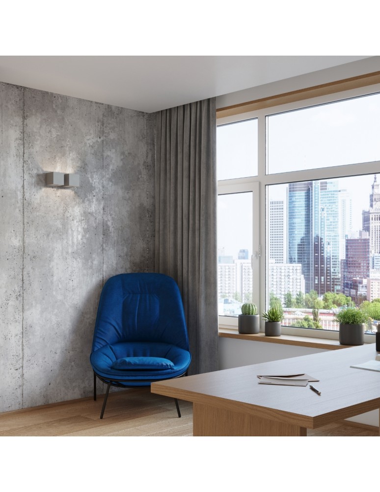 Wall lamps - Sollux Wall lamp QUAD 2 gray SL.0658 - product kolory-swiatla.pl 7