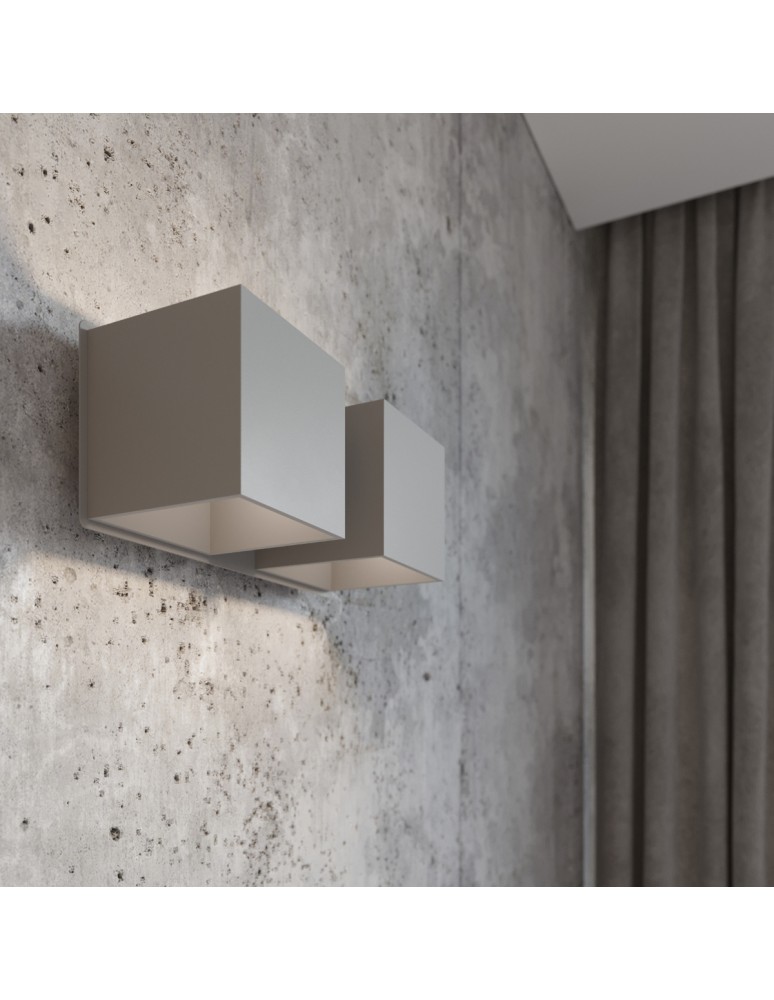 Wall lamps - Sollux Wall lamp QUAD 2 gray SL.0658 - product kolory-swiatla.pl 9