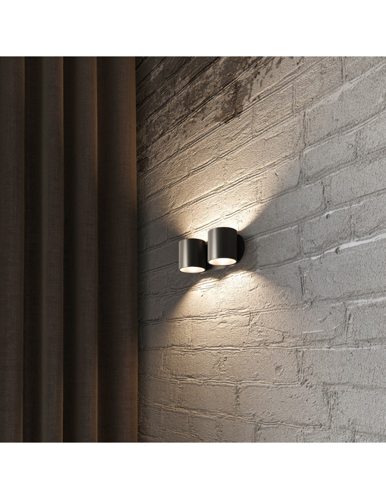 Wall lamps - Sollux Wall lamp ORBIS 2 black SL.0660 - product kolory-swiatla.pl 9