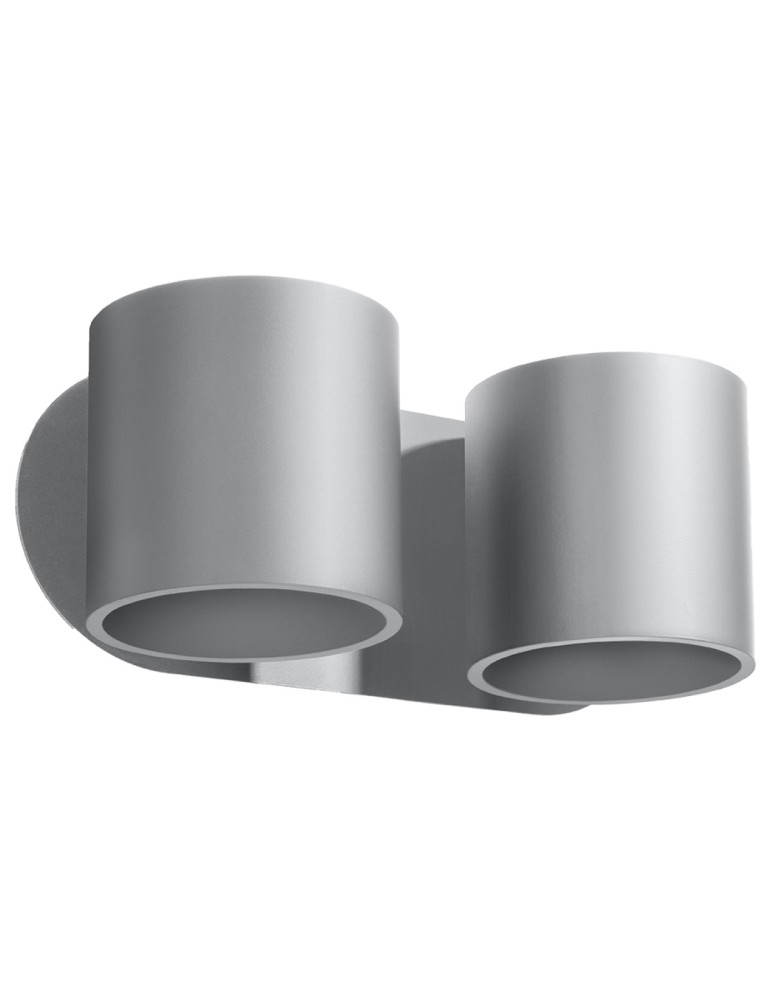 Wall lamps - Sollux Wall lamp ORBIS 2 gray SL.0661 - product kolory-swiatla.pl 1