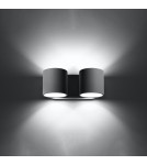 Sollux Kinkiet ORBIS 2 szary SL.0661