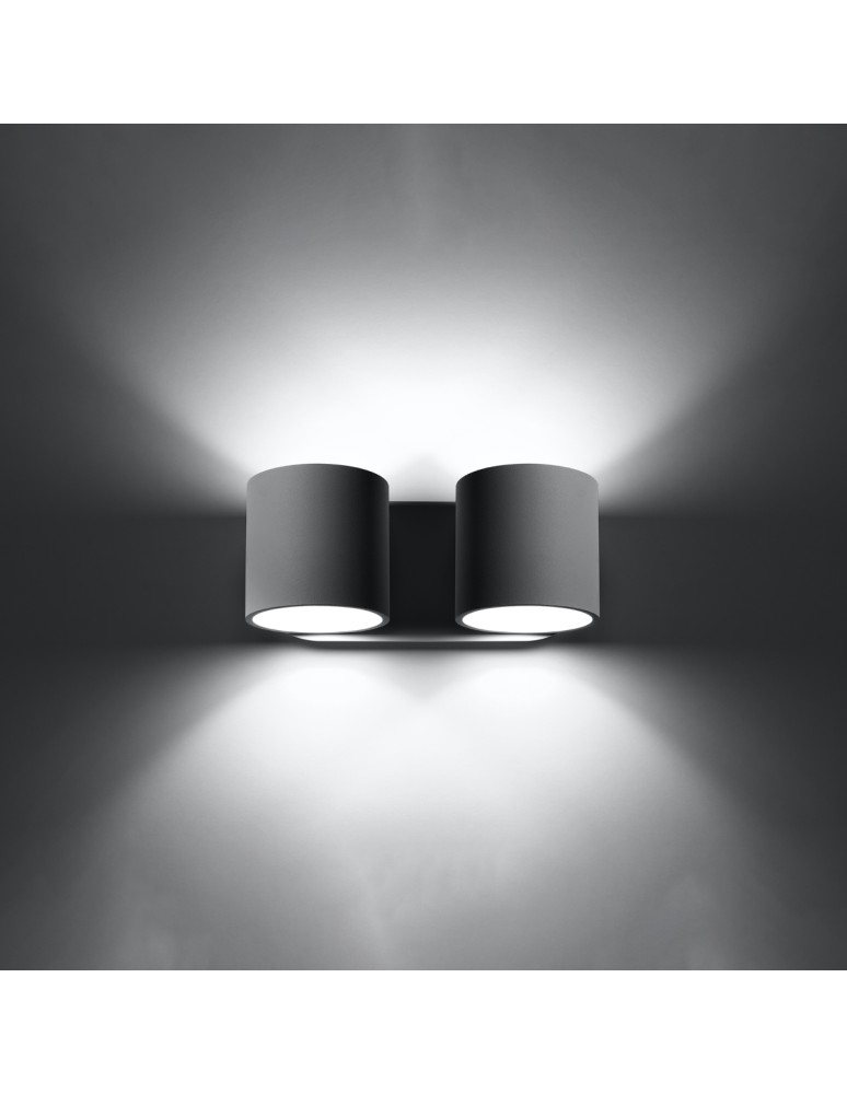 Wall lamps - Sollux Wall lamp ORBIS 2 gray SL.0661 - product kolory-swiatla.pl 3
