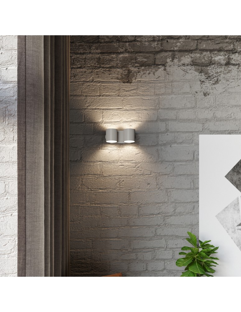 Wall lamps - Sollux Wall lamp ORBIS 2 gray SL.0661 - product kolory-swiatla.pl 8