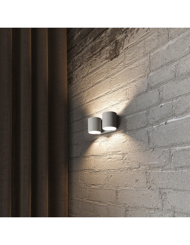 Wall lamps - Sollux Wall lamp ORBIS 2 gray SL.0661 - product kolory-swiatla.pl 9
