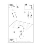 Ceiling lamps - Sollux Plafond SALGADO natural wood SL.0672 - product 5