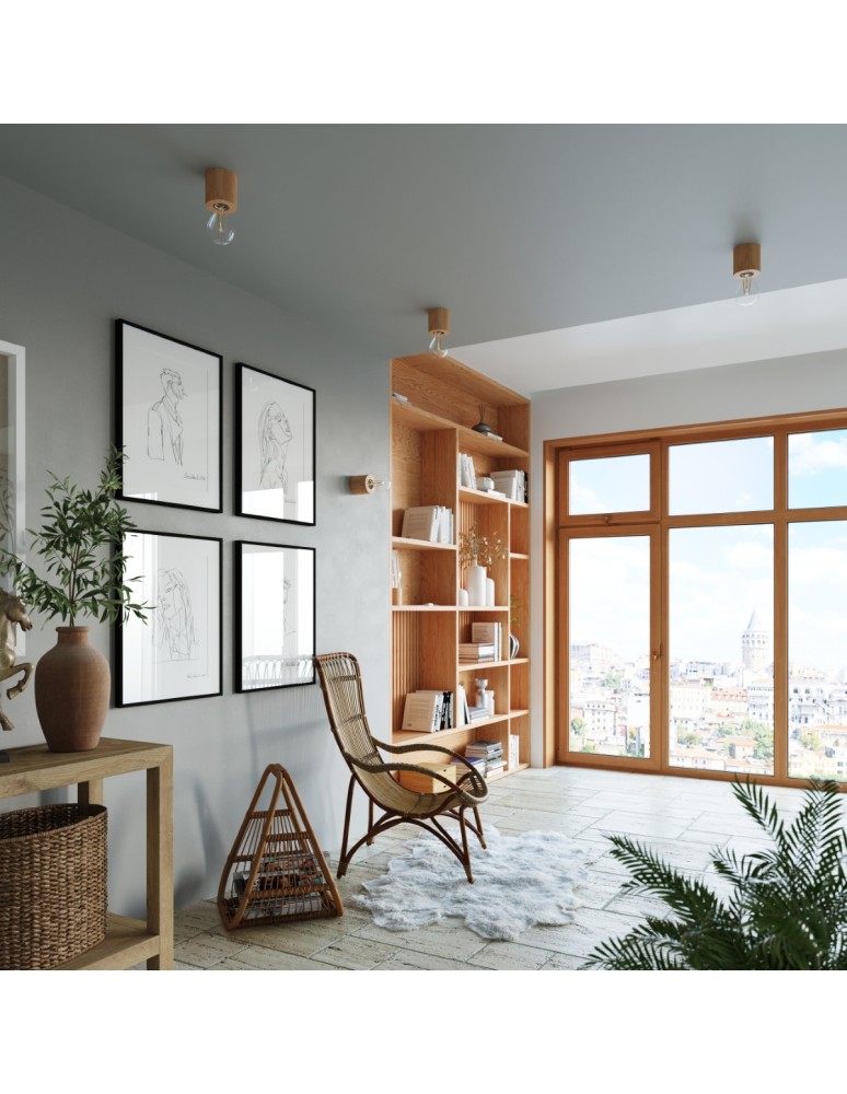 Ceiling lamps - Sollux Plafond SALGADO natural wood SL.0672 - product kolory-swiatla.pl 6