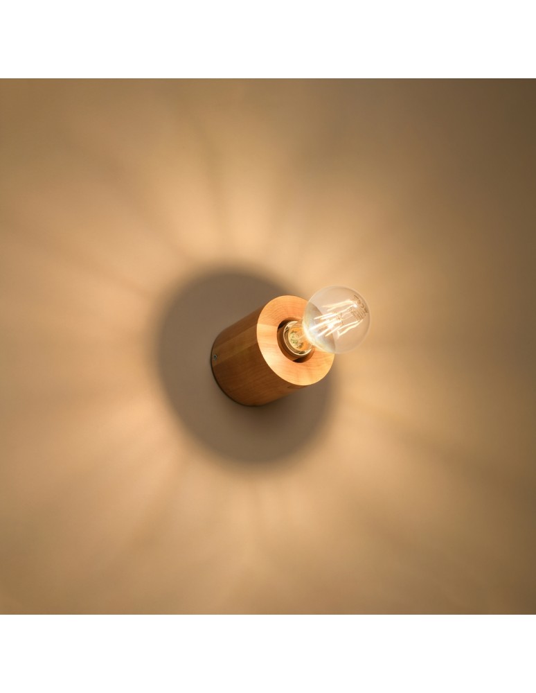 Wall lamps - Sollux Wall lamp SALGADO natural wood SL.0673 - product kolory-swiatla.pl 3