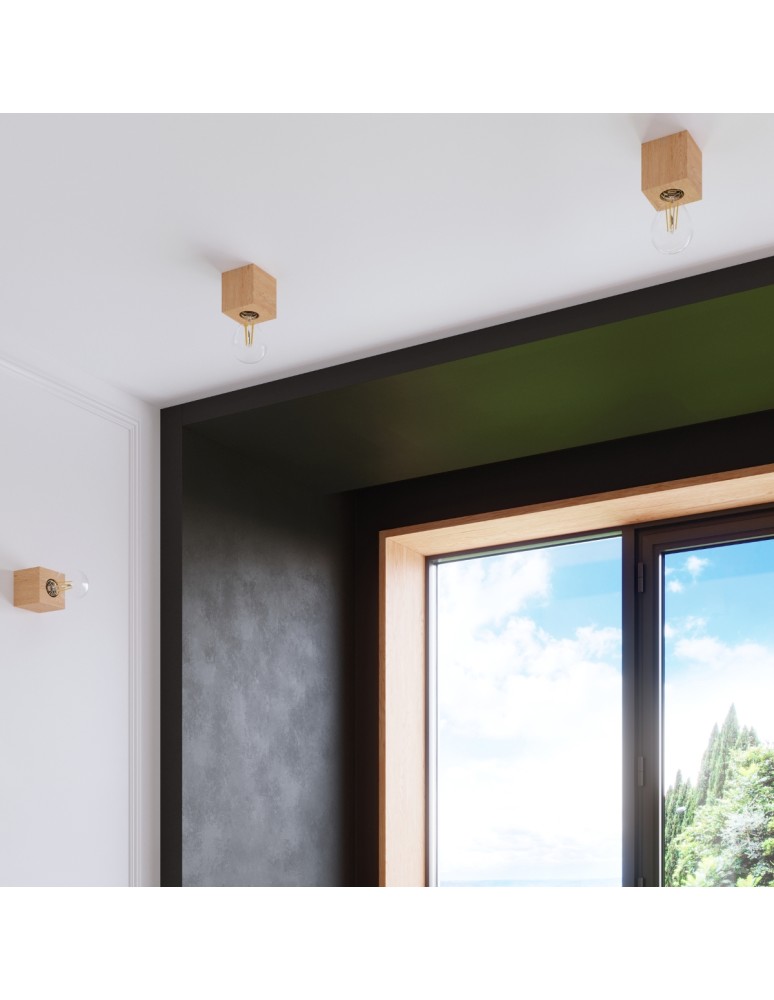 Ceiling lamps - Sollux Plafond ARIZ natural wood SL.0675 - product kolory-swiatla.pl 8