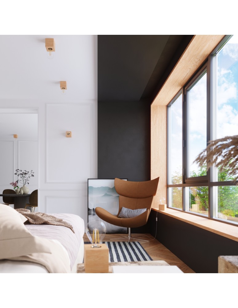 Wall lamps - Sollux Wall lamp ARIZ natural wood SL.0676 - product kolory-swiatla.pl 6