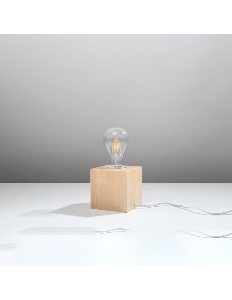Sollux Lampa biurkowa ARIZ naturalne drewno SL.0677