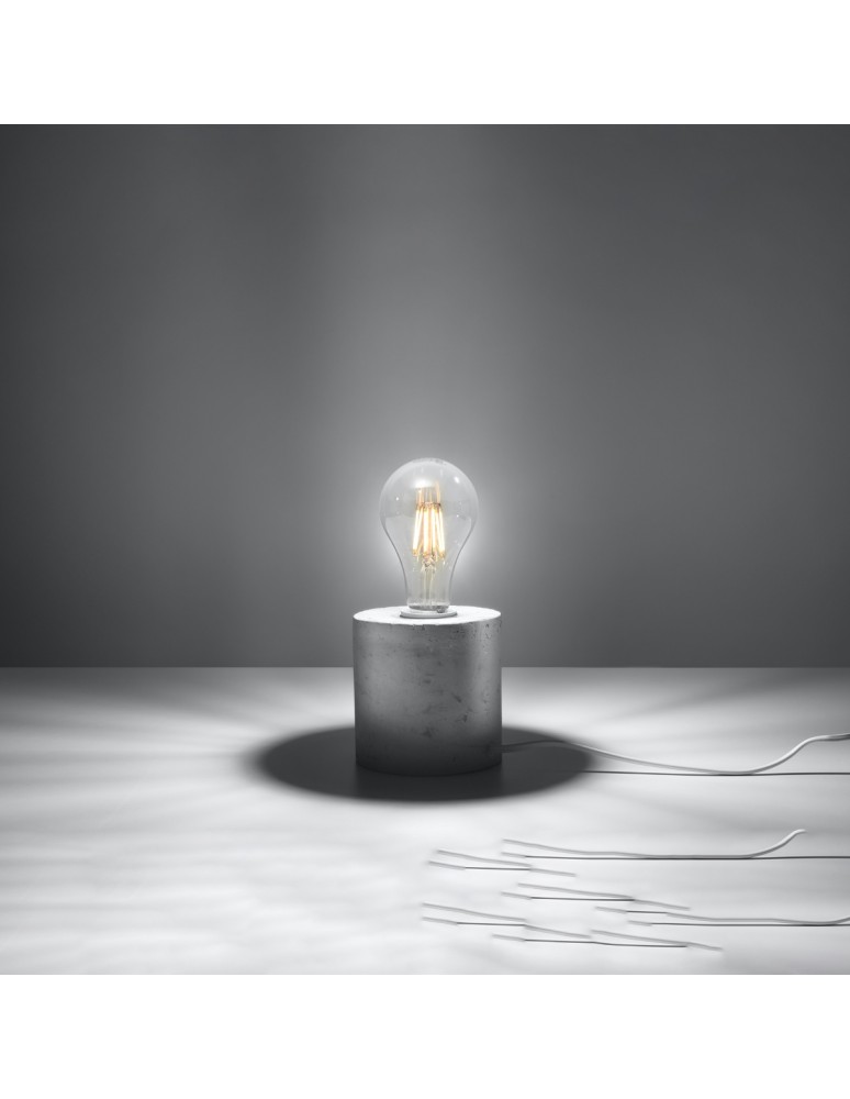 Table lamps - Sollux SALGADO concrete desk lamp SL.0680 - product kolory-swiatla.pl 3