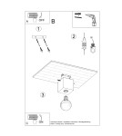 Ceiling lamps - Sollux Plafond ARIZ concrete SL.0681 - product 5