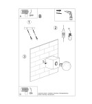 Wall lamps - Sollux Wall lamp ARIZ concrete SL.0682 - product 5
