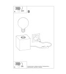 Table lamps - Sollux ARIZ concrete desk lamp SL.0683 - product 5