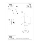 Ceiling lamps - Sollux Plafond BLAKE gray SL.0699 - product 6