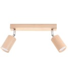 Ceiling lamps - Sollux Plafond BERG 2 natural wood SL.0702 - product 1