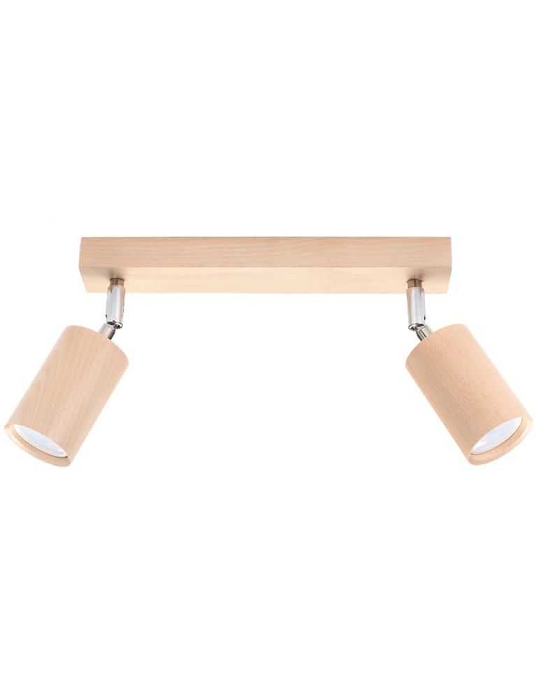 Ceiling lamps - Sollux Plafond BERG 2 natural wood SL.0702 - product kolory-swiatla.pl 1