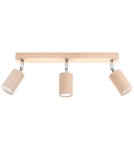 Ceiling lamps - Sollux Plafond BERG 3 natural wood SL.0703 - product 1