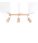 Ceiling lamps - Sollux Plafond BERG 3 natural wood SL.0703 - product 2
