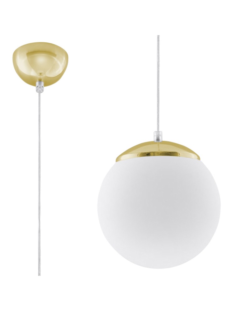 Pendant lamps - Sollux UGO 20 gold pendant lamp SL.0715 - product kolory-swiatla.pl 1