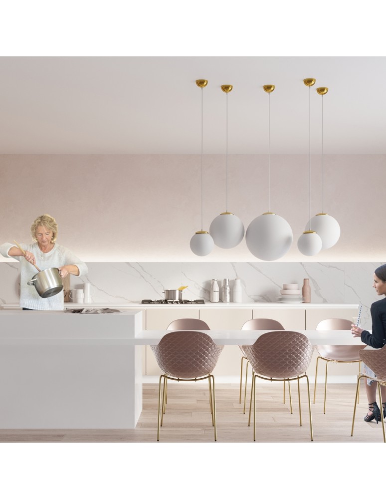 Pendant lamps - Sollux UGO 20 gold pendant lamp SL.0715 - product kolory-swiatla.pl 7