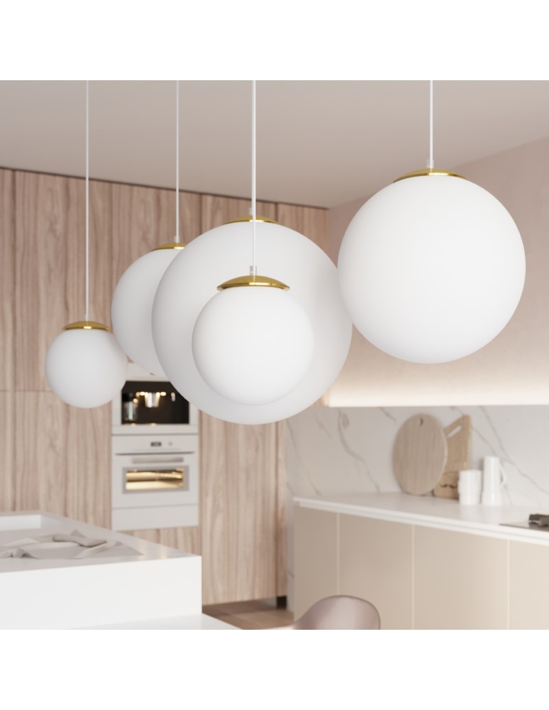 Pendant lamps - Sollux UGO 20 gold pendant lamp SL.0715 - product kolory-swiatla.pl 8