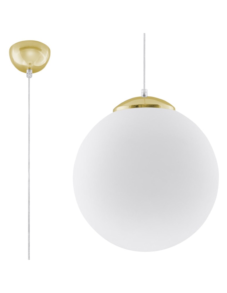 Pendant lamps - Sollux UGO 30 gold pendant lamp SL.0716 - product kolory-swiatla.pl 1