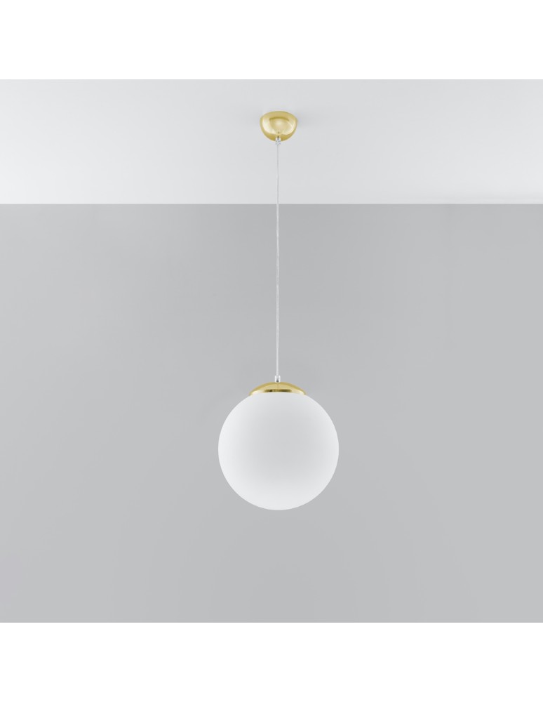 Pendant lamps - Sollux UGO 30 gold pendant lamp SL.0716 - product kolory-swiatla.pl 2