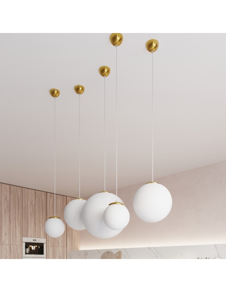 Pendant lamps - Sollux UGO 30 gold pendant lamp SL.0716 - product kolory-swiatla.pl 6