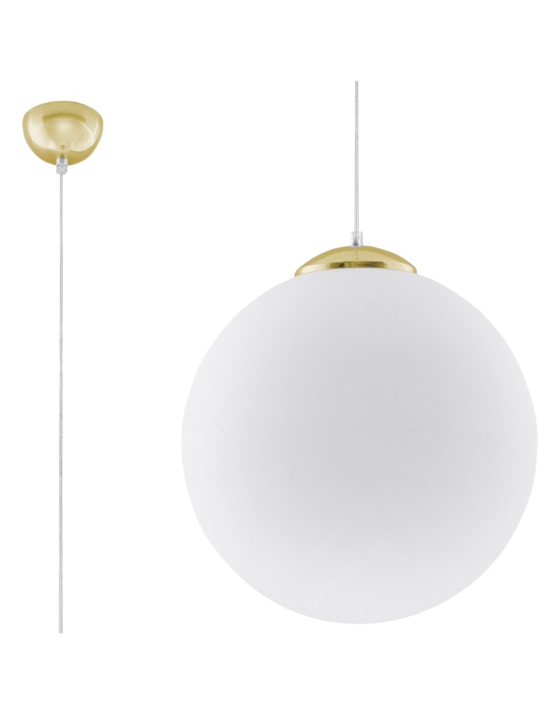 Pendant lamps - Sollux UGO 40 gold pendant lamp SL.0717 - product kolory-swiatla.pl 1