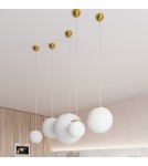 Sollux Lampa wisząca UGO 40 złota SL.0717