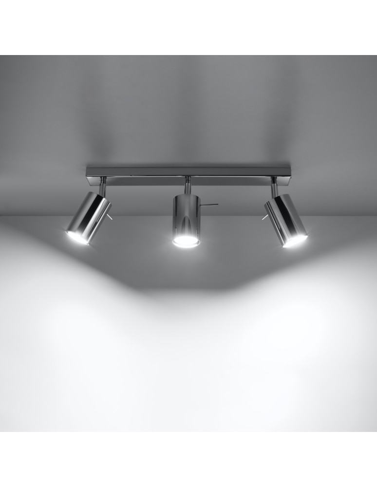 Ceiling lamps - Sollux Plafond RING 3 chrome SL.0729 - product kolory-swiatla.pl 3